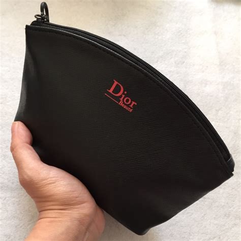 dior makeup pouch black|dior denim pouch.